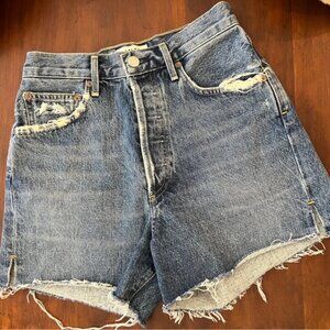 AGOLDE Dee High Rise Button Fly Shorts